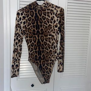 Leopard print bodysuit